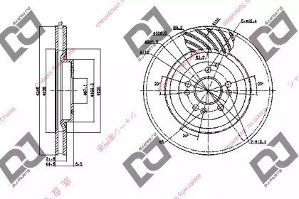 Тормозной диск DJ PARTS BD1152